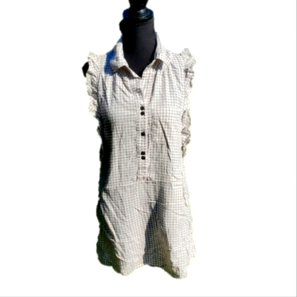 𝅺Checkered Quicksilver mini dress EUC medium - Picture 1 of 6